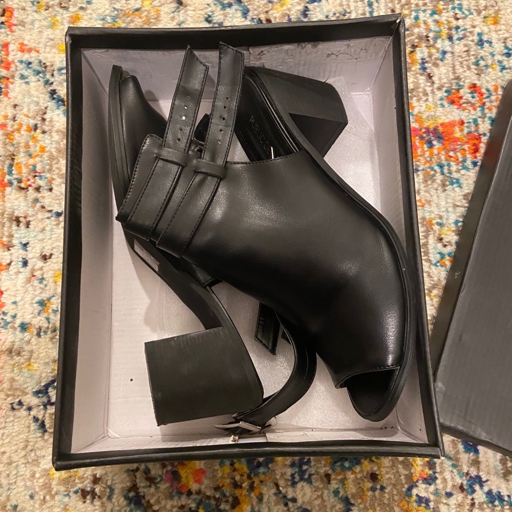 Peep Toe Cut Out Booties